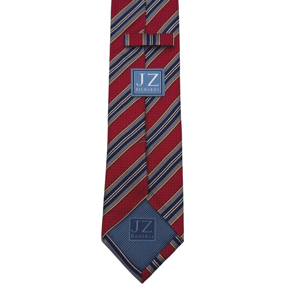 Lot of 6 Men's Silk Dress Ties JZ Richards Brooks Brothers Saks Paisley Striped - Picture 3 of 14